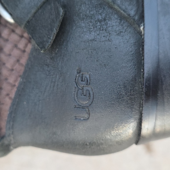 UGG Lula Mae Black & Brown Boots Size 8 - Picture 5 of 12